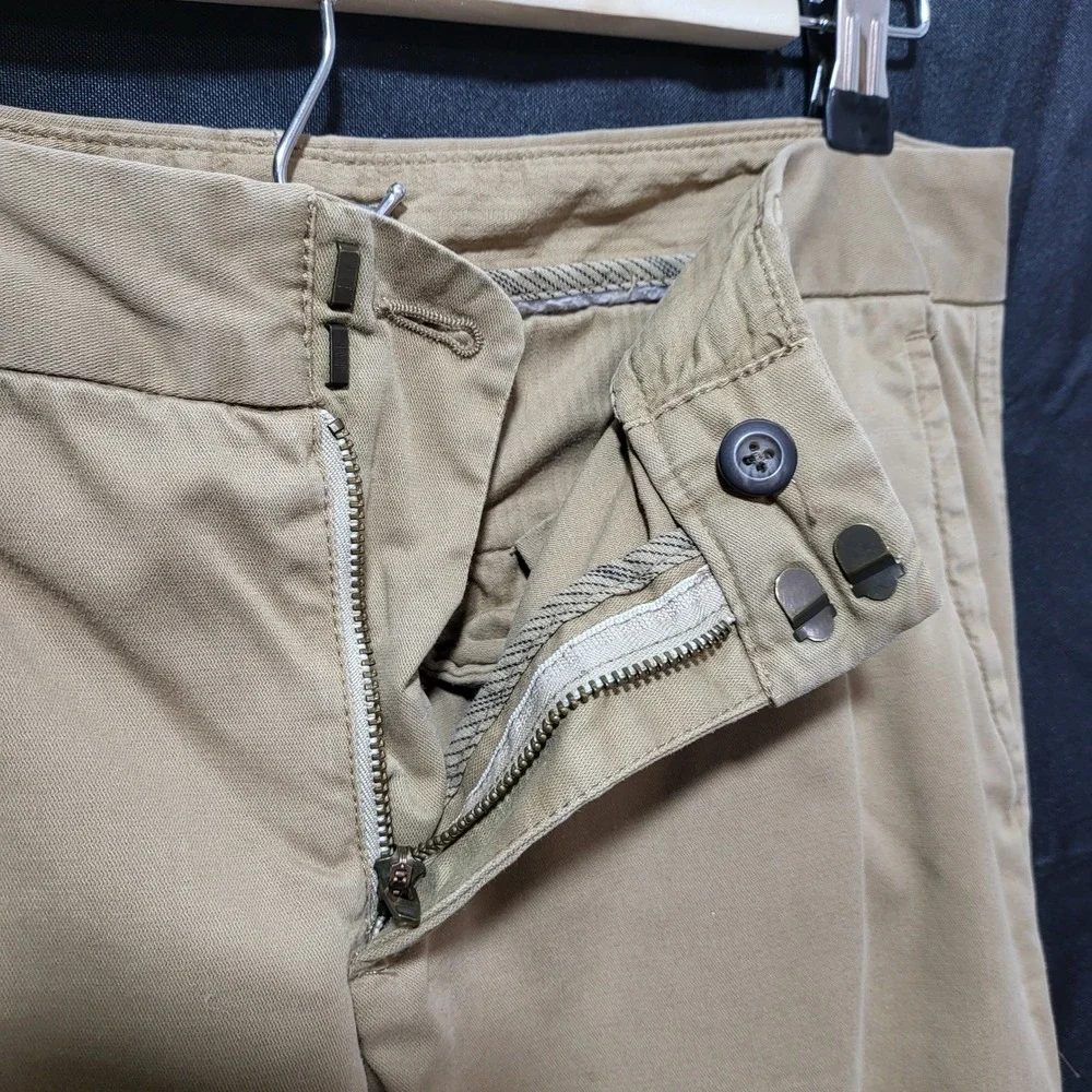 Gap Women Straight Fit Straight Leg‎ Khaki Cotton Pants Size 4 Regular
